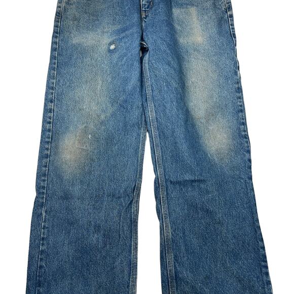 Carhartt Straight Leg Relaxed Fit Jeans Medium Wash B460 FLAW Mens 36x30 - Picture 5 of 6